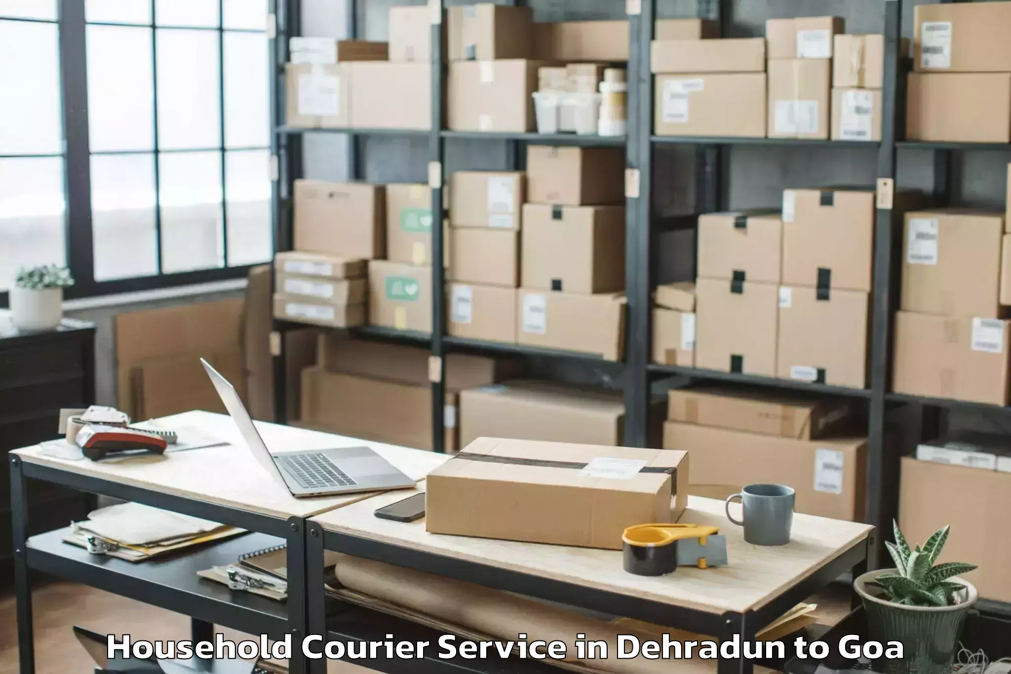 Quality Dehradun to Dicholi Household Courier